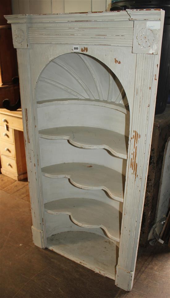 Painted corner cupboard